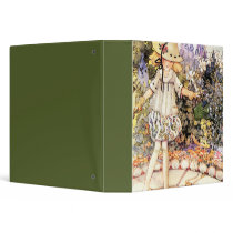 Child in Garden 3 Ring Binder