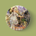 Child in Garden Button