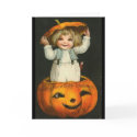 Child inside Pumpkin cards by vintagehalloween Child inside Pumpkin cards