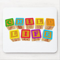 Child Life Blocks Mousepads by teejaytee Child Life Blocks Mousepads