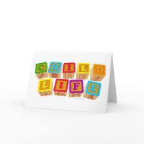 Child Life "Blocks" Notecards