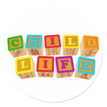 Child Life Blocks Stickers