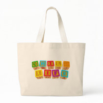 Child Life Blocks totebag by teejaytee Child Life Blocks totebag