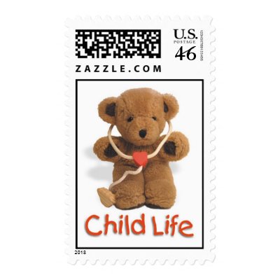 Child Life postage with Teddy Bear by teejaytee