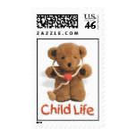Child Life postage with Teddy Bear postage