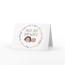 Child Life Specialists Notecard by teejaytee Child Life Specialists Notecard