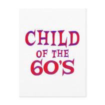 Child of 60s postcard