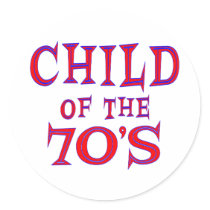 Child of 70s stickers