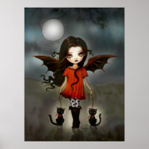 Child of Halloween Cute Vampire Poster