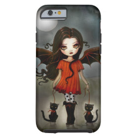 Child of Halloween Gothic Vampire with Cats Tough iPhone 6 Case