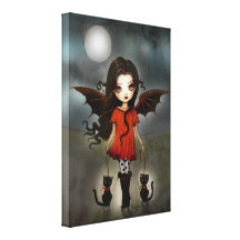 Child of Halloween Wrapped Canvas Print