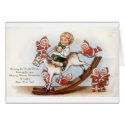 Child on Rocking Horse cards by vintagegiftmall Child on Rocking Horse cards