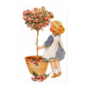 Child Tending Flowers Posters and Prints by vintagegiftmall Child Tending Flowers Posters and Prints