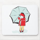 Child Under Umbrella Mouse Pads