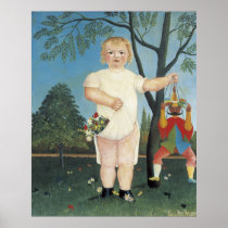 Child with a Puppet  - Henri Rousseau Poster