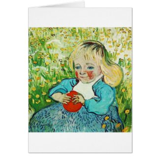 Child with Orange 1890,Vincent van Gogh card