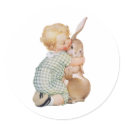 Child with Rabbit stickers