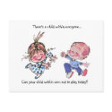 Child Within Postcard
