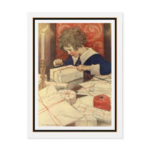 Child Wrapping Presents by Jessie Willcox Smith Postcard