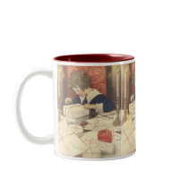 Child Wrapping Presents; Jessie Willcox Smith Coffee Mug