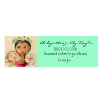 Childcare/Babysitting Card Business Card Template