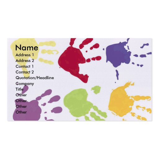 Childcare Business Cards (front side)