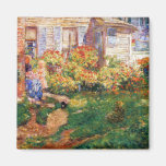Childe Hassam - A fishing hut Gloucester Fridge Magnets