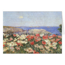 Childe Hassam - amapolas en las islas de bajíos Felicitaciones