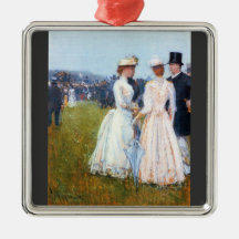 Childe Hassam - At the Grand Prix in Paris Christmas Ornament