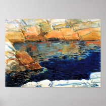 Childe Hassam - Beryl look at the pond Print