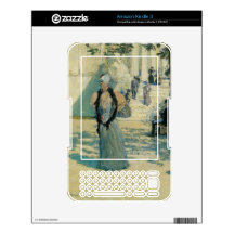Childe Hassam - Characters in the sunlight Skin For Kindle 3