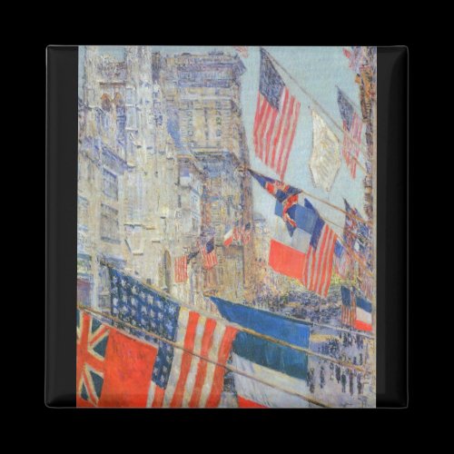 Childe Hassam - Day of allied victory 1917 Fridge Magnet