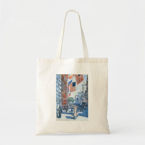 Childe Hassam - Flags Fifth Avenue Tote Bag