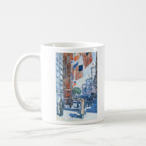 Childe Hassam - Flags Fifth Avenue Coffee Mug