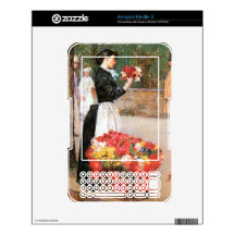 Childe Hassam - Flower girl Kindle Decal