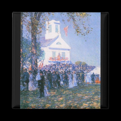 Childe Hassam - Harvest in a village in New Englan Magnets