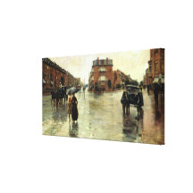 Childe Hassam - Rainy Day, Boston Gallery Wrapped Canvas