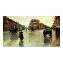 Childe Hassam - Rainy Day, Boston posters