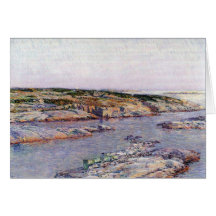 Childe Hassam - tarde del verano las islas de Shoa Felicitación