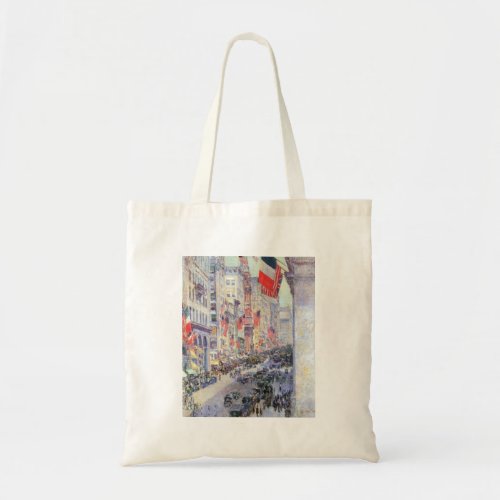 Childe Hassam - The avenue along 34th Street May 1 Canvas Bags