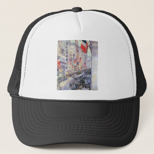 Childe Hassam - The avenue along 34th Street May 1 Mesh Hats