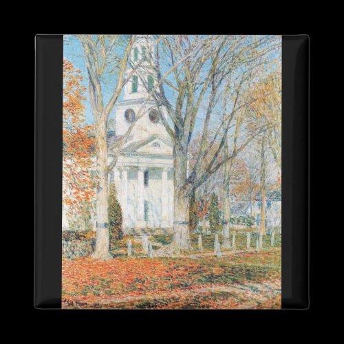 Childe Hassam - The Church of Old Lyme Connecticut Fridge Magnets
