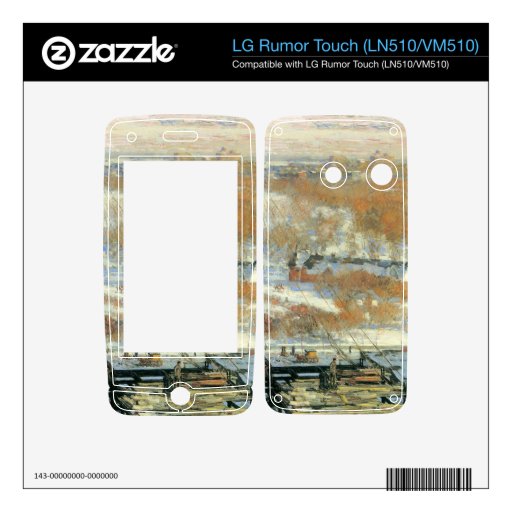 Childe Hassam - The hut and the skyscrapers Decal For LG Rumor Touch