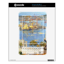 Childe Hassam - The port of Gloucester Decal For The Kindle