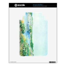 Childe Hassam - The small pond Skins For Kindle 3