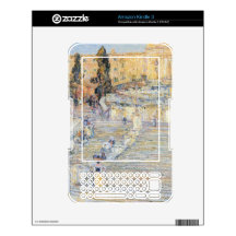 Childe Hassam - The Spanish steps Skins For The Kindle 3