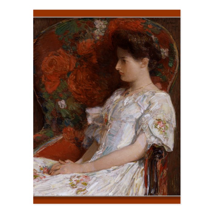 Childe Hassam The Victorian Chair CC0408 Postcard