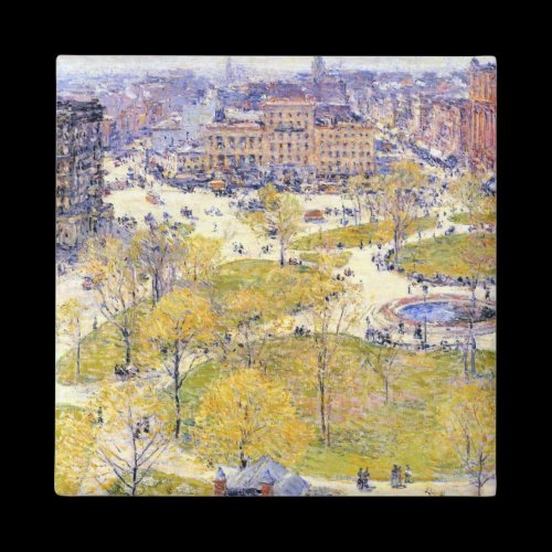 Childe Hassam - Union Square in Spring Fridge Magnets