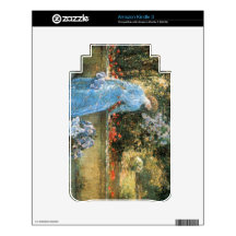 Childe Hassam - Woman in park Decal For The Kindle