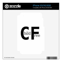 Childfree Decals For iPhone 3G